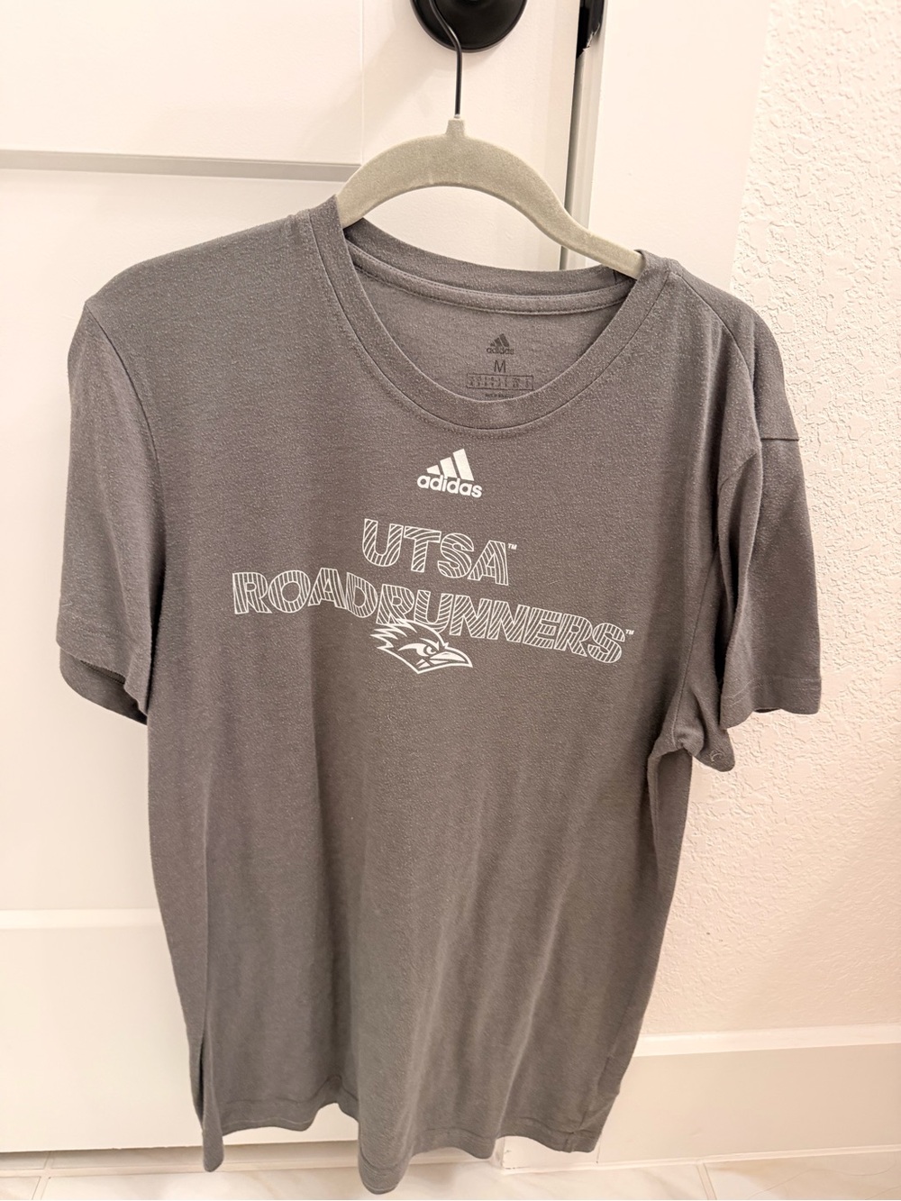 adidas Gray UTSA Roadrunners Graphic Short Sleeve Tee